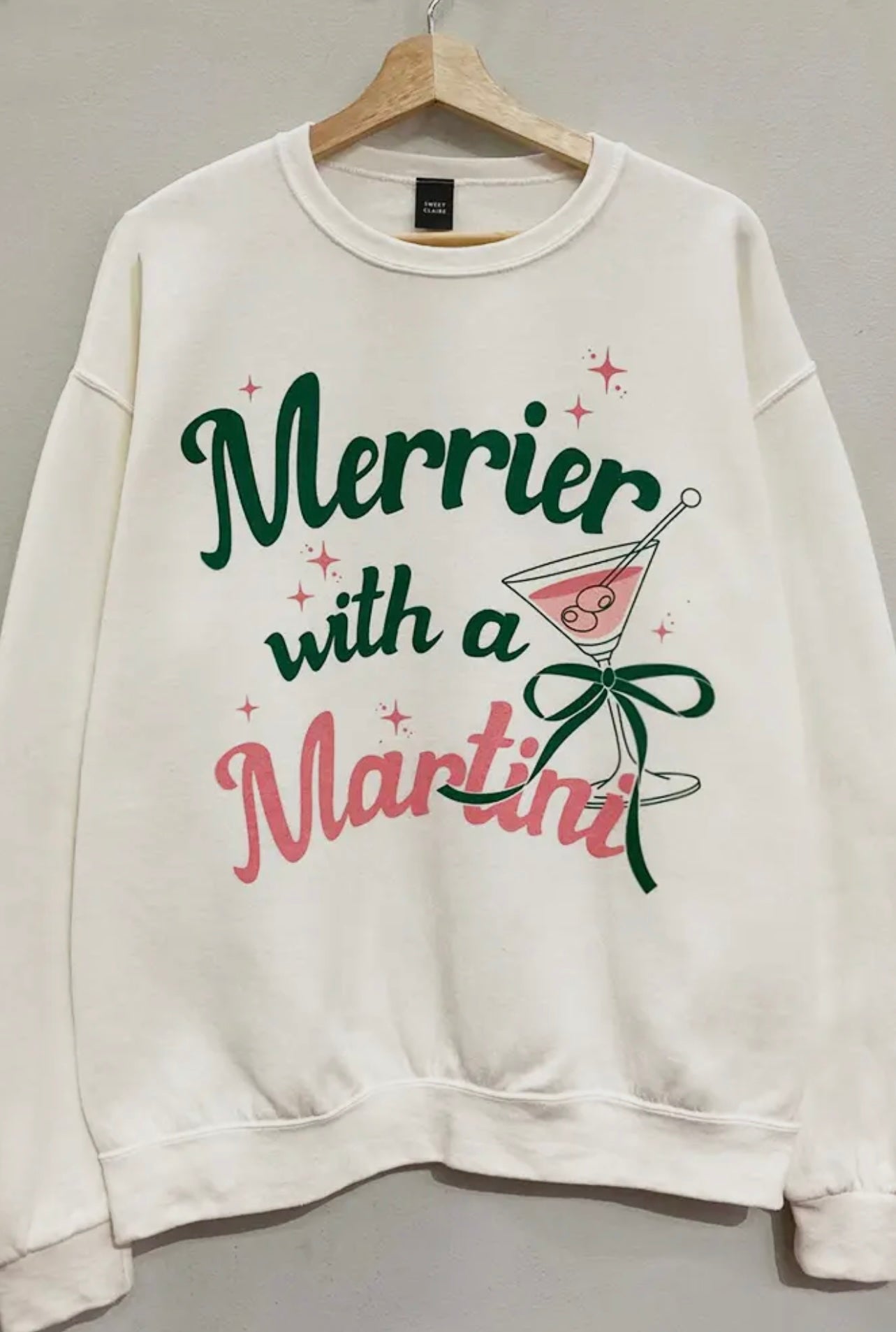 Merrier with a Martini Crewneck