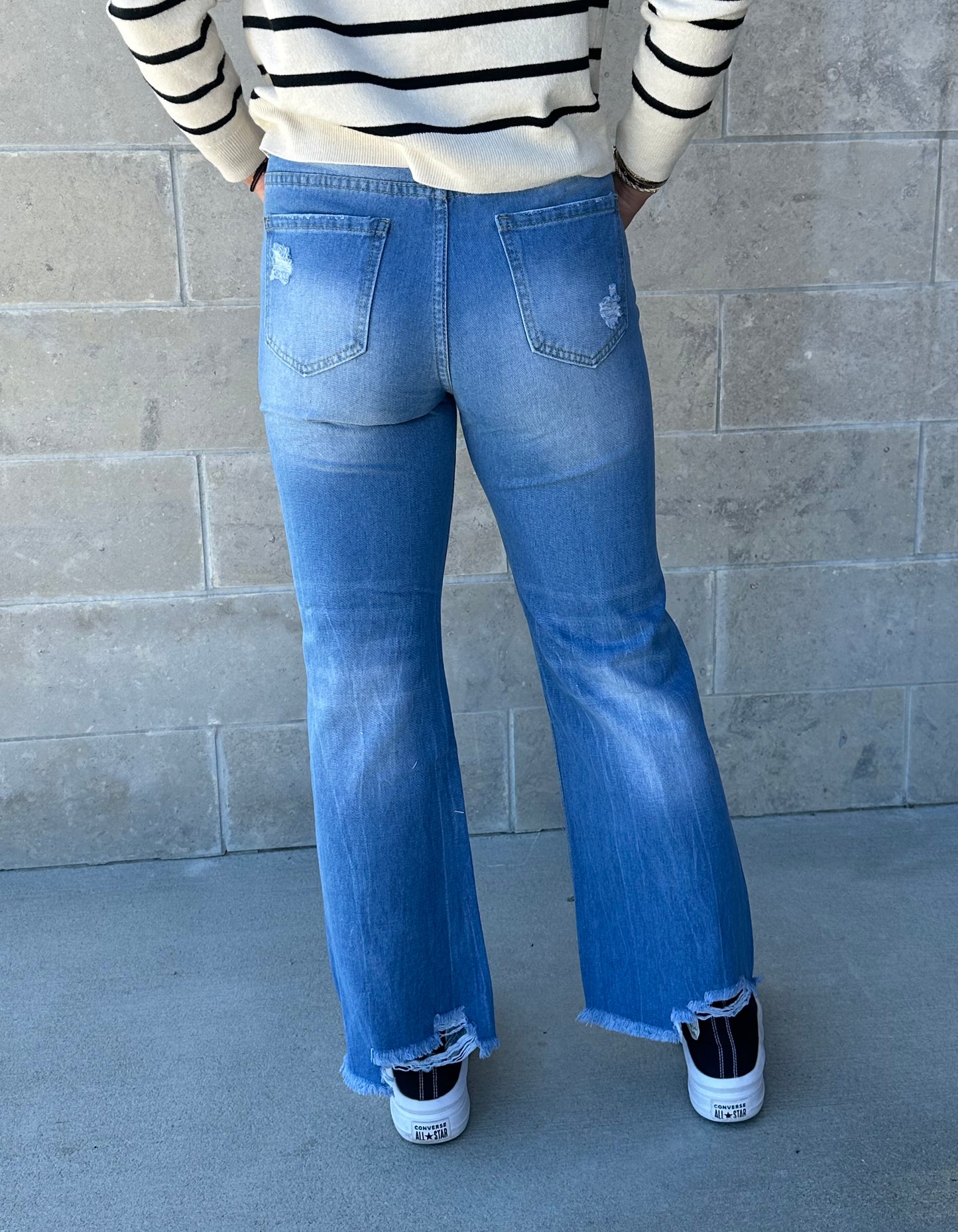 Violet Distressed Jeans