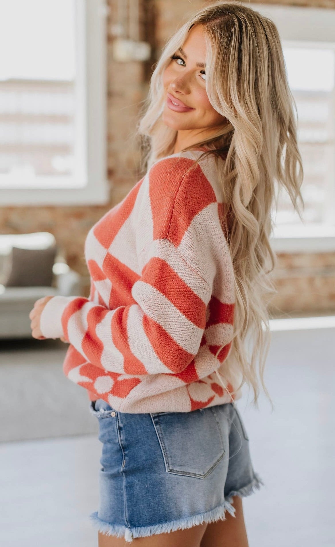 Kelsey Checkered Sweater