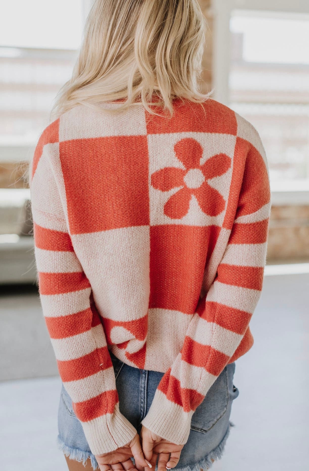 Kelsey Checkered Sweater